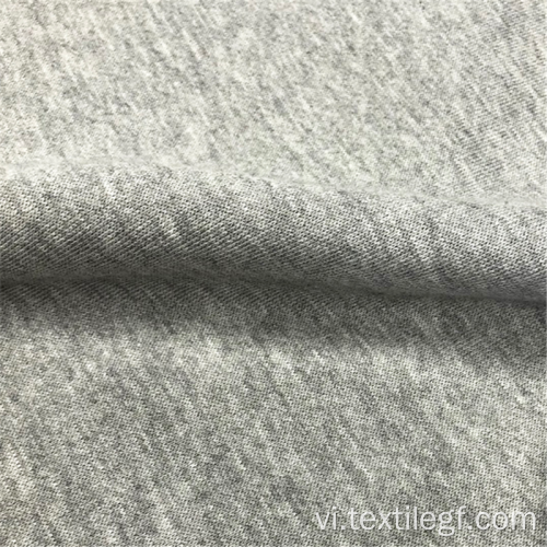 Polyester Fleece dệt kim chải vải CVC